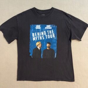 Mythbusters Adam Savage Jamie Hyneman Behind the Myths Tour T-Shirt Large